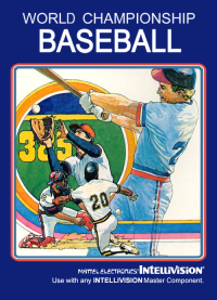 World Championship Baseball Intellivision  box art